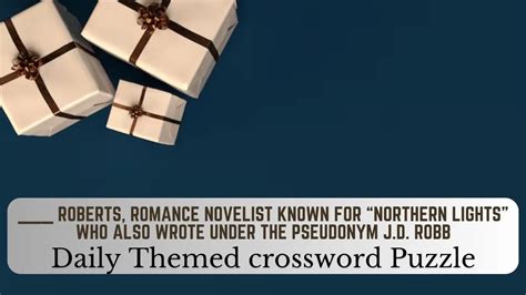 romance novelist banks crossword clue